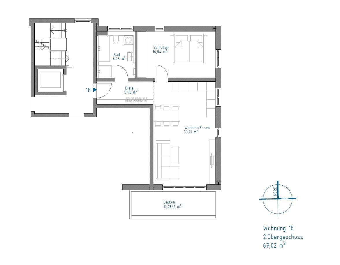 Prenájom bytu 2-izbový 68 m², Augsburg, Bavorsko Prenájom bytu 2-izbový 68 m², Augsburg, Bavorsko