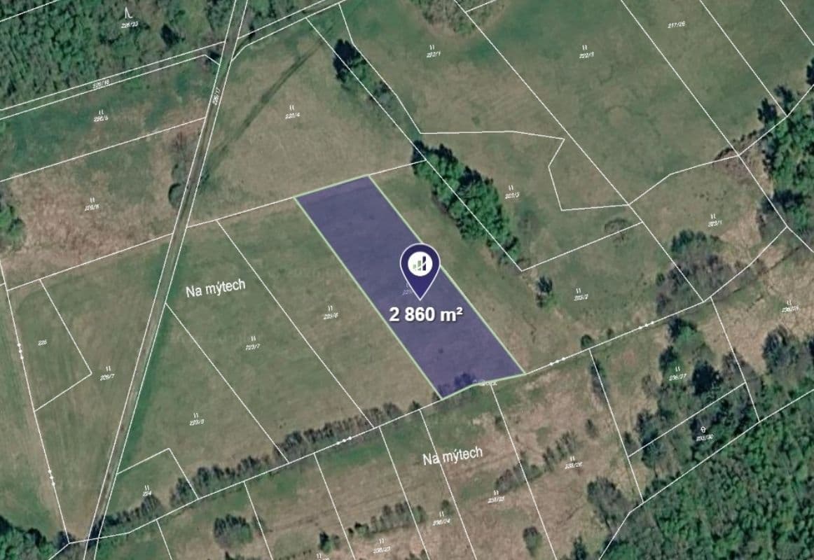Predaj pozemku 2.860 m², Číhaň, Plzeňský kraj Predaj pozemku 2.860 m², Číhaň, Plzeňský kraj
