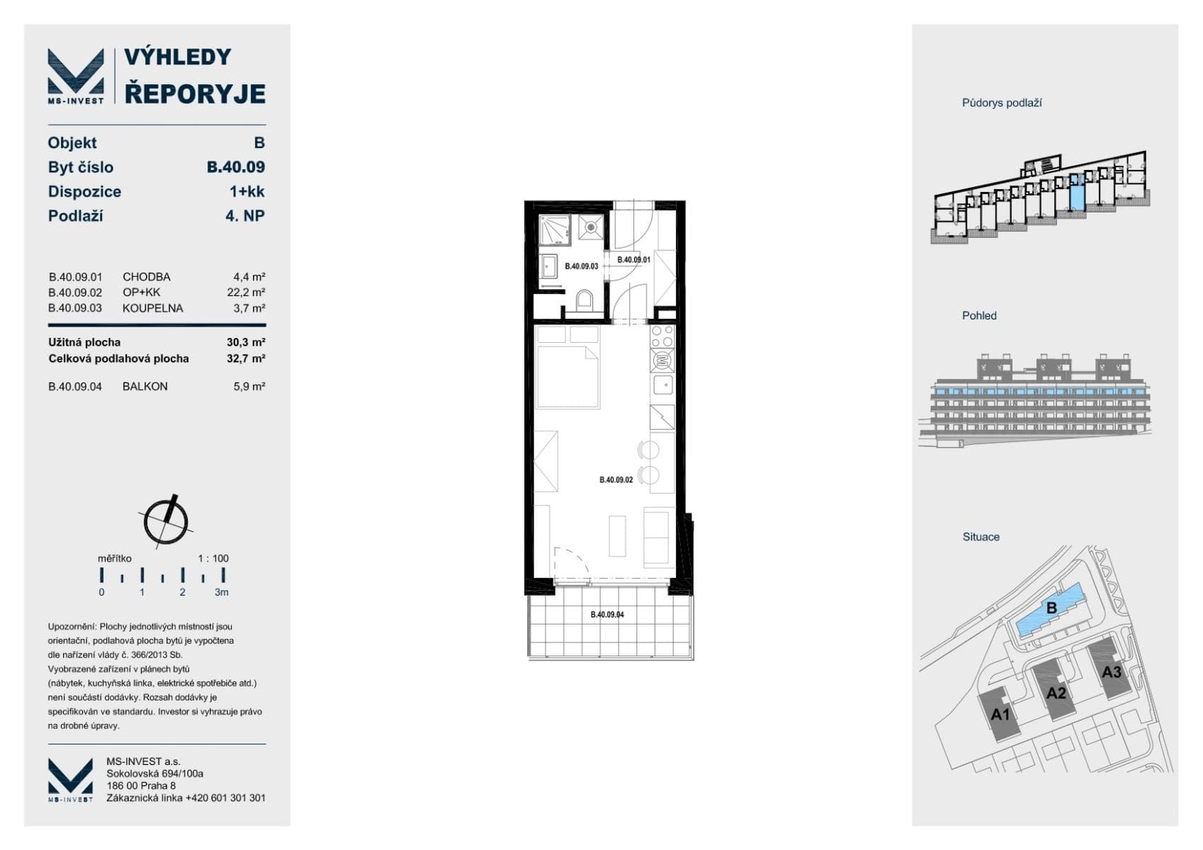 Prenájom bytu 1-izbový 32 m², Jáchymovská, Praha, Praha Prenájom bytu 1-izbový 32 m², Jáchymovská, Praha, Praha