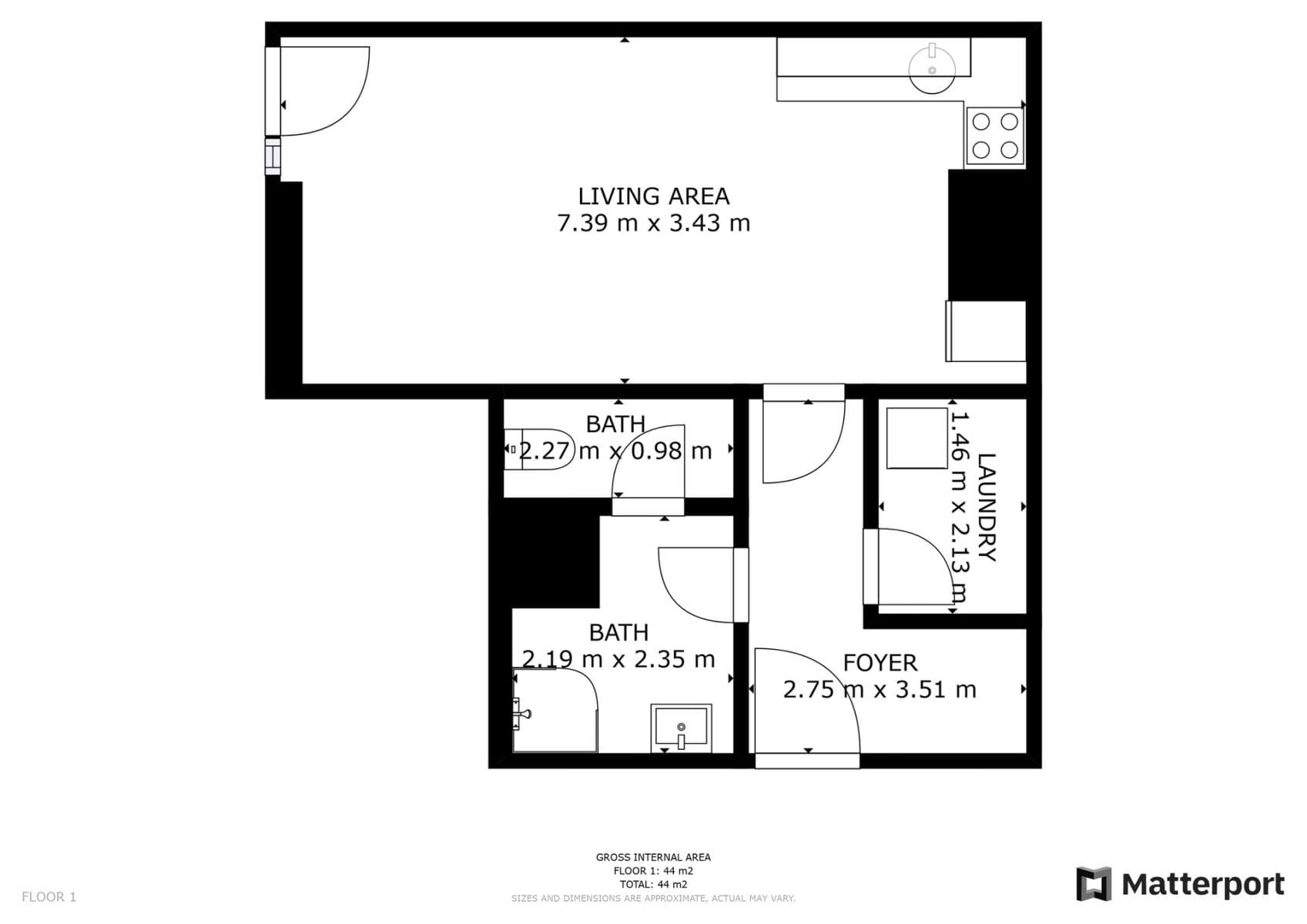 Prenájom bytu 1-izbový 43 m², Olšanská, Praha, Praha Prenájom bytu 1-izbový 43 m², Olšanská, Praha, Praha