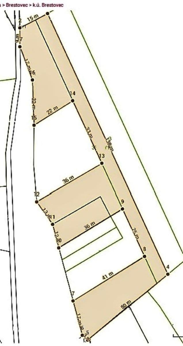 Predaj pozemku 1.881 m², Brestovec, Trenčiansky kraj Predaj pozemku 1.881 m², Brestovec, Trenčiansky kraj
