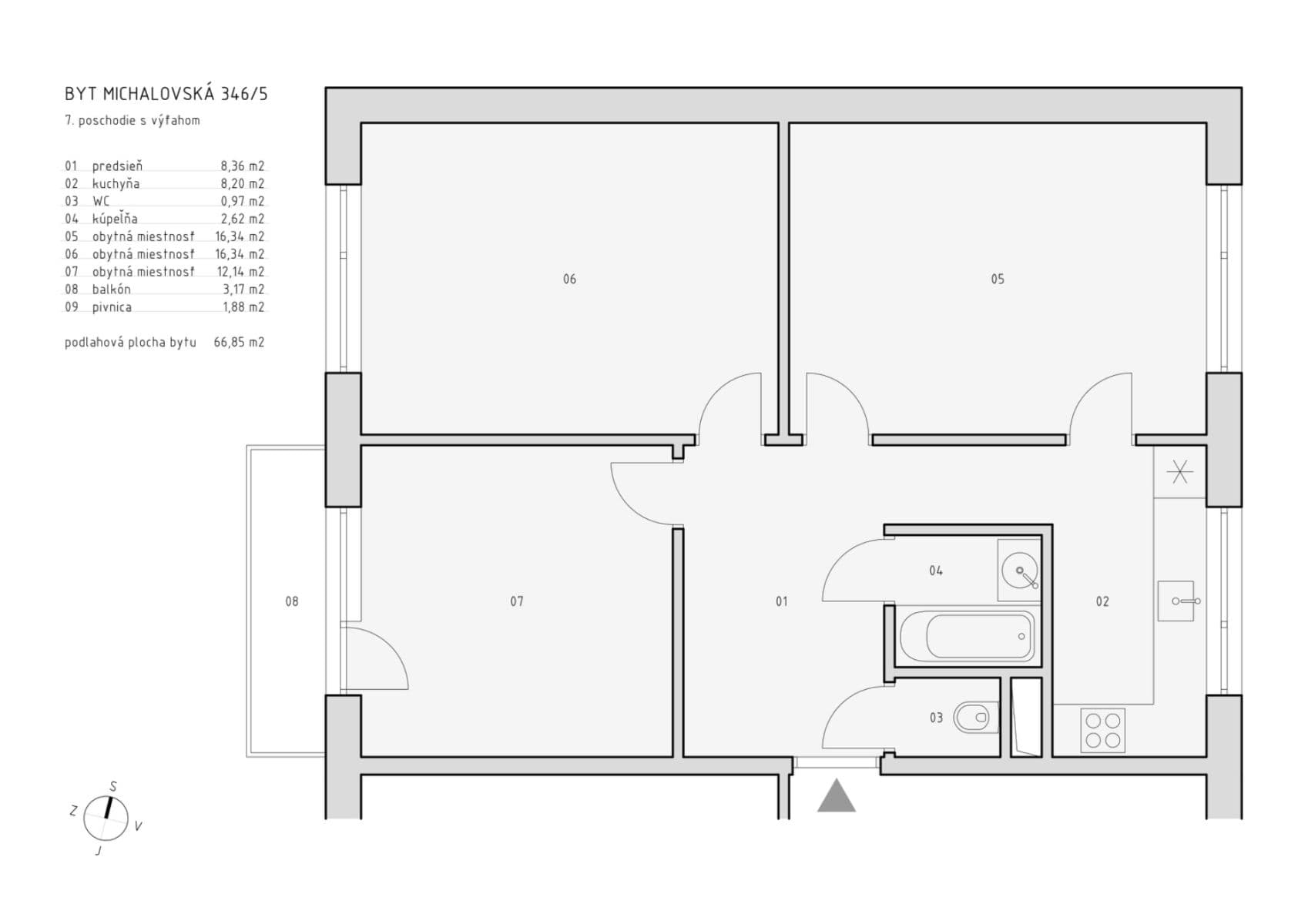 Predaj bytu 3-izbový 66 m², Michalovská, Košice - mestská časť Západ, Košický kraj Predaj bytu 3-izbový 66 m², Michalovská, Košice - mestská časť Západ, Košický kraj