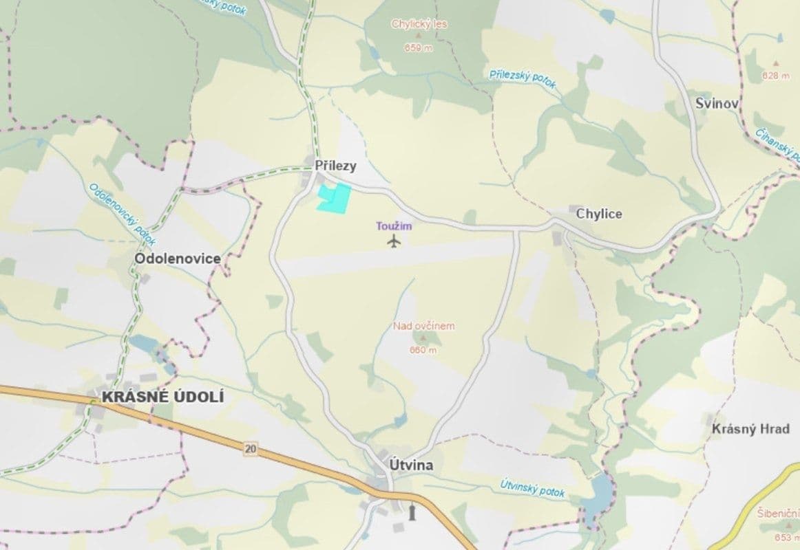 Predaj pozemku 45.618 m², Útvina, Karlovarský kraj Predaj pozemku 45.618 m², Útvina, Karlovarský kraj
