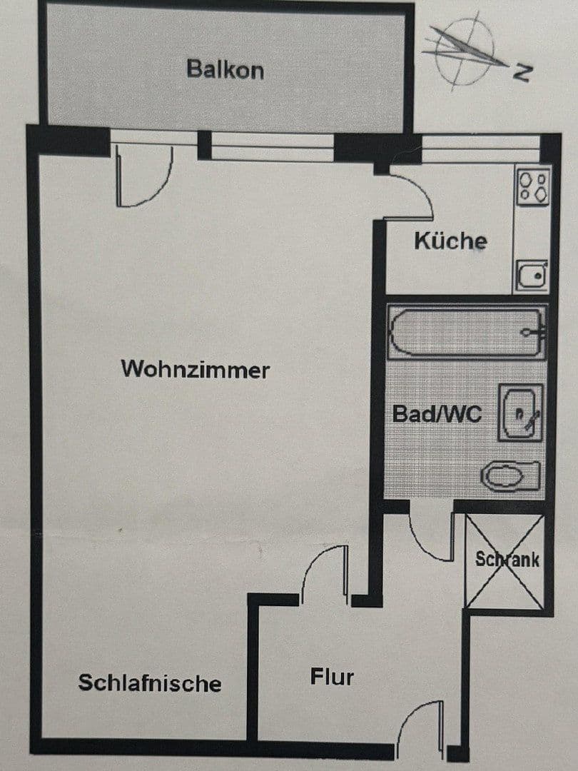 Predaj bytu 1-izbový 31 m², Sonnenstraße 16, Fürth, Bavorsko Predaj bytu 1-izbový 31 m², Sonnenstraße 16, Fürth, Bavorsko