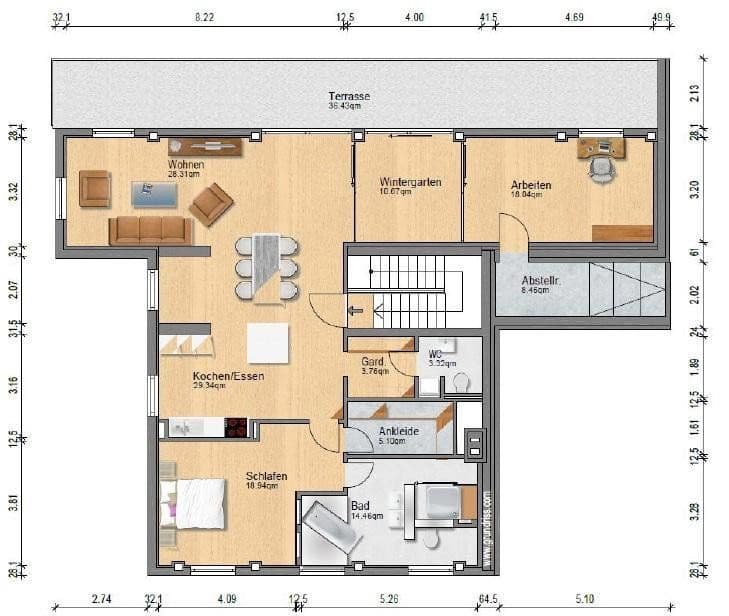 Prenájom bytu 3-izbový 159 m², Kassel, Hesensko Prenájom bytu 3-izbový 159 m², Kassel, Hesensko