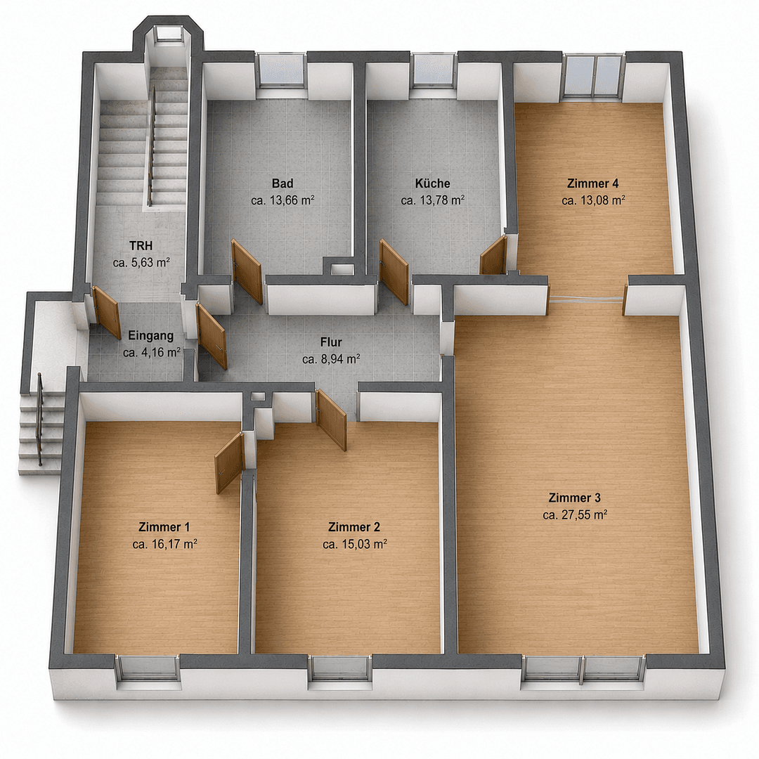 Predaj bytu 4-izbový 109 m², Niederstraße 9, Recklinghausen, Severné Porýnie - Westfálsko Predaj bytu 4-izbový 109 m², Niederstraße 9, Recklinghausen, Severné Porýnie - Westfálsko