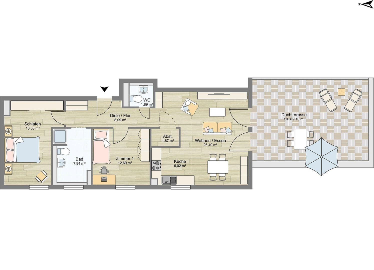 Predaj bytu 3-izbový 91 m², Herrenberg, Bádensko-Wurttembersko Predaj bytu 3-izbový 91 m², Herrenberg, Bádensko-Wurttembersko