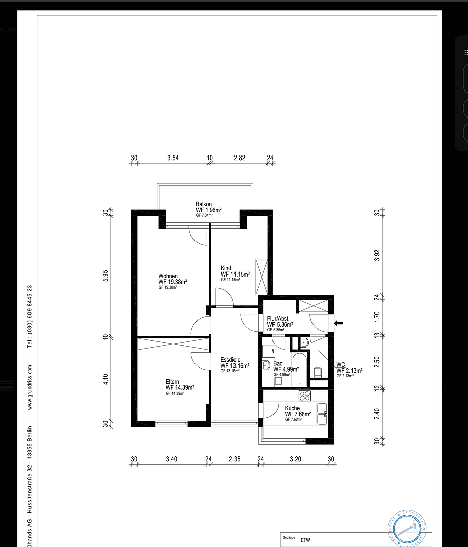 Predaj bytu 3-izbový 81 m², Bremerhaven, Brémy Predaj bytu 3-izbový 81 m², Bremerhaven, Brémy
