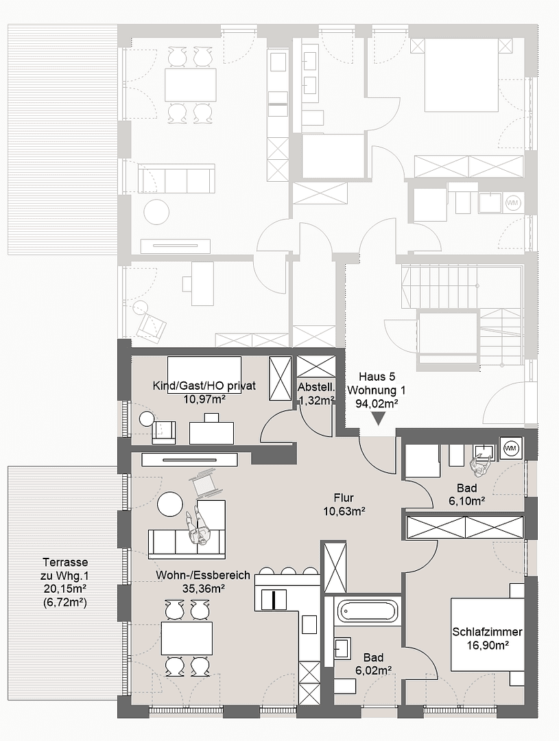 Predaj bytu 3-izbový 95 m², Grafing bei München, Bavorsko Predaj bytu 3-izbový 95 m², Grafing bei München, Bavorsko