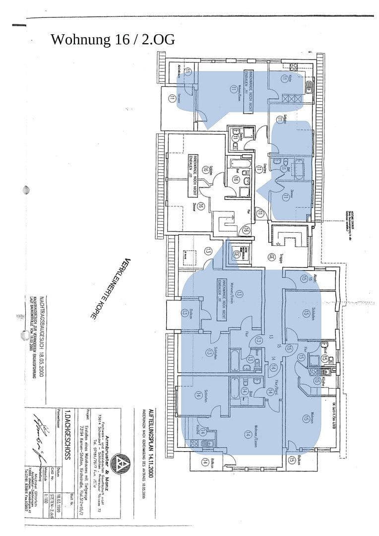 Predaj bytu 4-izbový 102 m², Kirchstrasse 20, Kernen im Remstal, Bádensko-Wurttembersko Predaj bytu 4-izbový 102 m², Kirchstrasse 20, Kernen im Remstal, Bádensko-Wurttembersko
