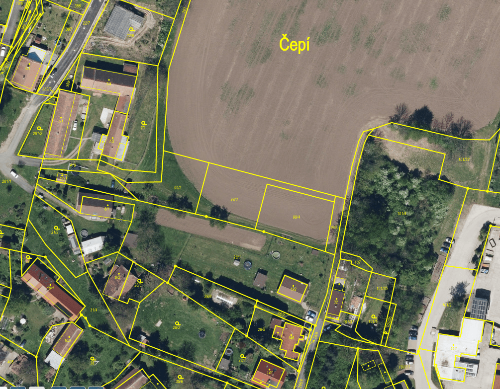 Predaj pozemku 1.961 m², Čepí, Pardubický kraj Predaj pozemku 1.961 m², Čepí, Pardubický kraj
