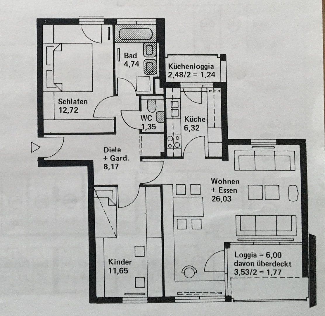 Predaj bytu 3-izbový 74 m², Reutlingen, Bádensko-Wurttembersko Predaj bytu 3-izbový 74 m², Reutlingen, Bádensko-Wurttembersko