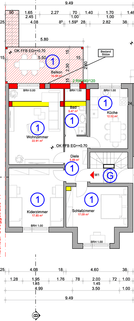 Predaj bytu 3-izbový 90 m², Mannheim, Bádensko-Wurttembersko Predaj bytu 3-izbový 90 m², Mannheim, Bádensko-Wurttembersko