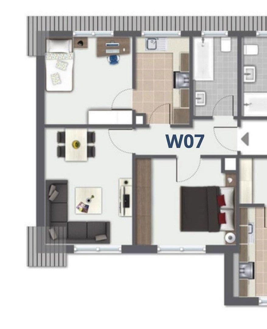 Prenájom bytu 3-izbový 54 m², Regensburgerstrasse 66a, Amberg, Bavorsko Prenájom bytu 3-izbový 54 m², Regensburgerstrasse 66a, Amberg, Bavorsko