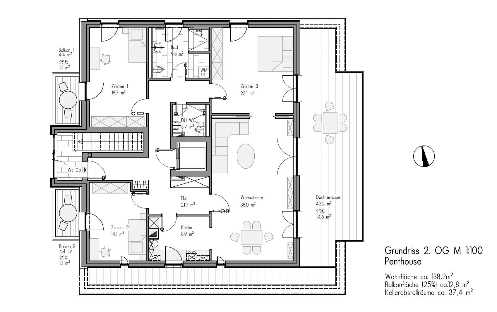 Prenájom bytu 4-izbový 151 m², Hamburg, Hamburg Prenájom bytu 4-izbový 151 m², Hamburg, Hamburg
