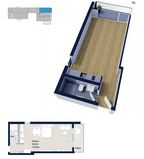 Prenájom bytu 1-izbový 40 m², München, Bavorsko Prenájom bytu 1-izbový 40 m², München, Bavorsko