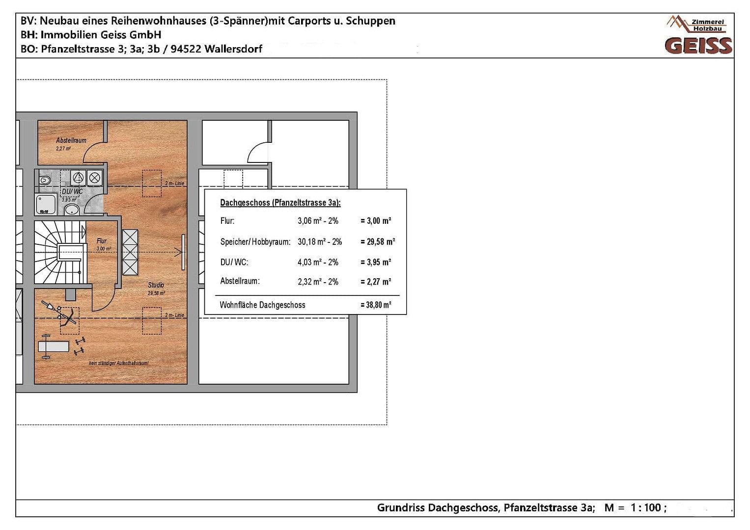 Predaj domu 153 m², pozemek 196 m², Pfanzeltstraße 3a, Wallersdorf, Bavorsko Predaj domu 153 m², pozemek 196 m², Pfanzeltstraße 3a, Wallersdorf, Bavorsko