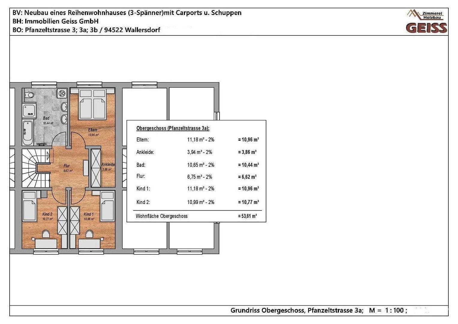 Predaj domu 153 m², pozemek 196 m², Pfanzeltstraße 3a, Wallersdorf, Bavorsko Predaj domu 153 m², pozemek 196 m², Pfanzeltstraße 3a, Wallersdorf, Bavorsko