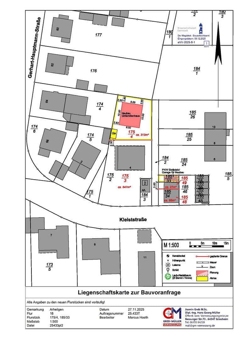 Predaj pozemku 350 m², Kleiststr. 4, Darmstadt, Hesensko Predaj pozemku 350 m², Kleiststr. 4, Darmstadt, Hesensko