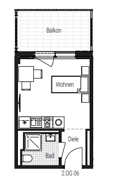 Prenájom bytu 1-izbový 26 m², Steinbühler Straße 4-6, Nürnberg, Bavorsko Prenájom bytu 1-izbový 26 m², Steinbühler Straße 4-6, Nürnberg, Bavorsko