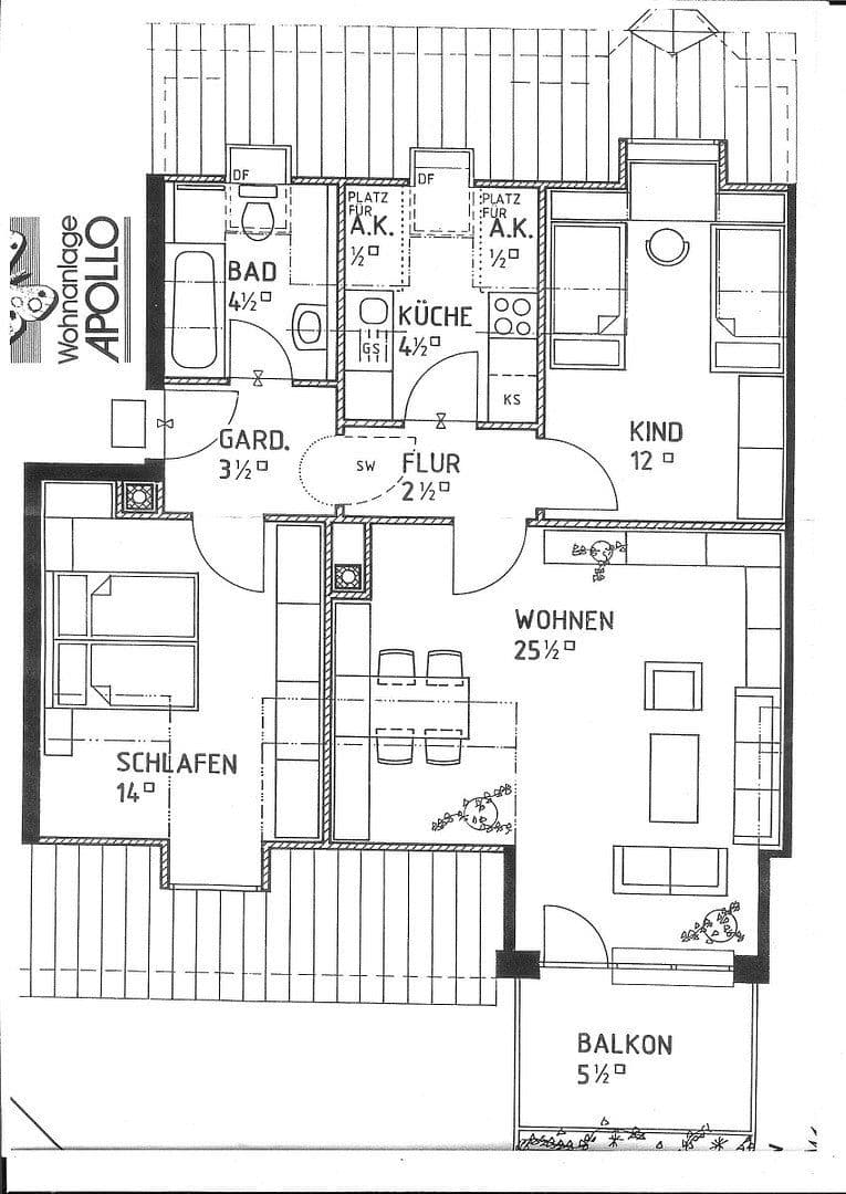 Prenájom bytu 3-izbový 70 m², Karlsbader Strasse 32, Erding, Bavorsko Prenájom bytu 3-izbový 70 m², Karlsbader Strasse 32, Erding, Bavorsko