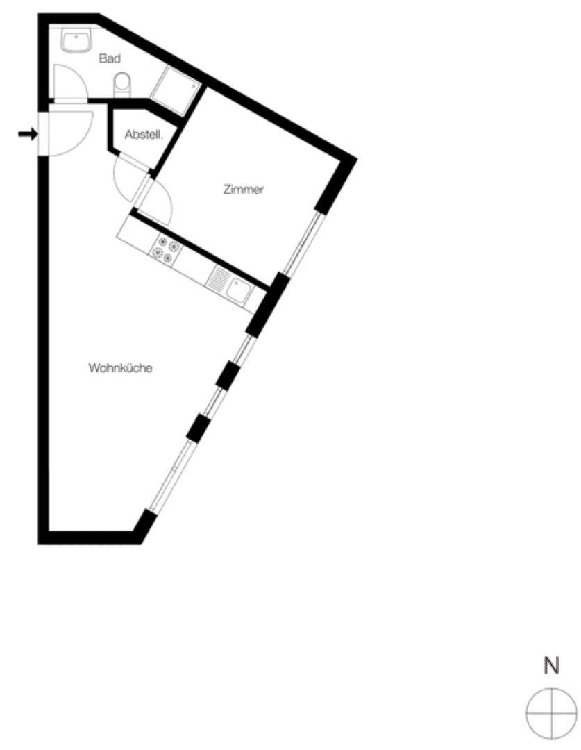 Prenájom bytu 2-izbový 50 m², Erdkampsweg 25, Hamburg, Hamburg Prenájom bytu 2-izbový 50 m², Erdkampsweg 25, Hamburg, Hamburg