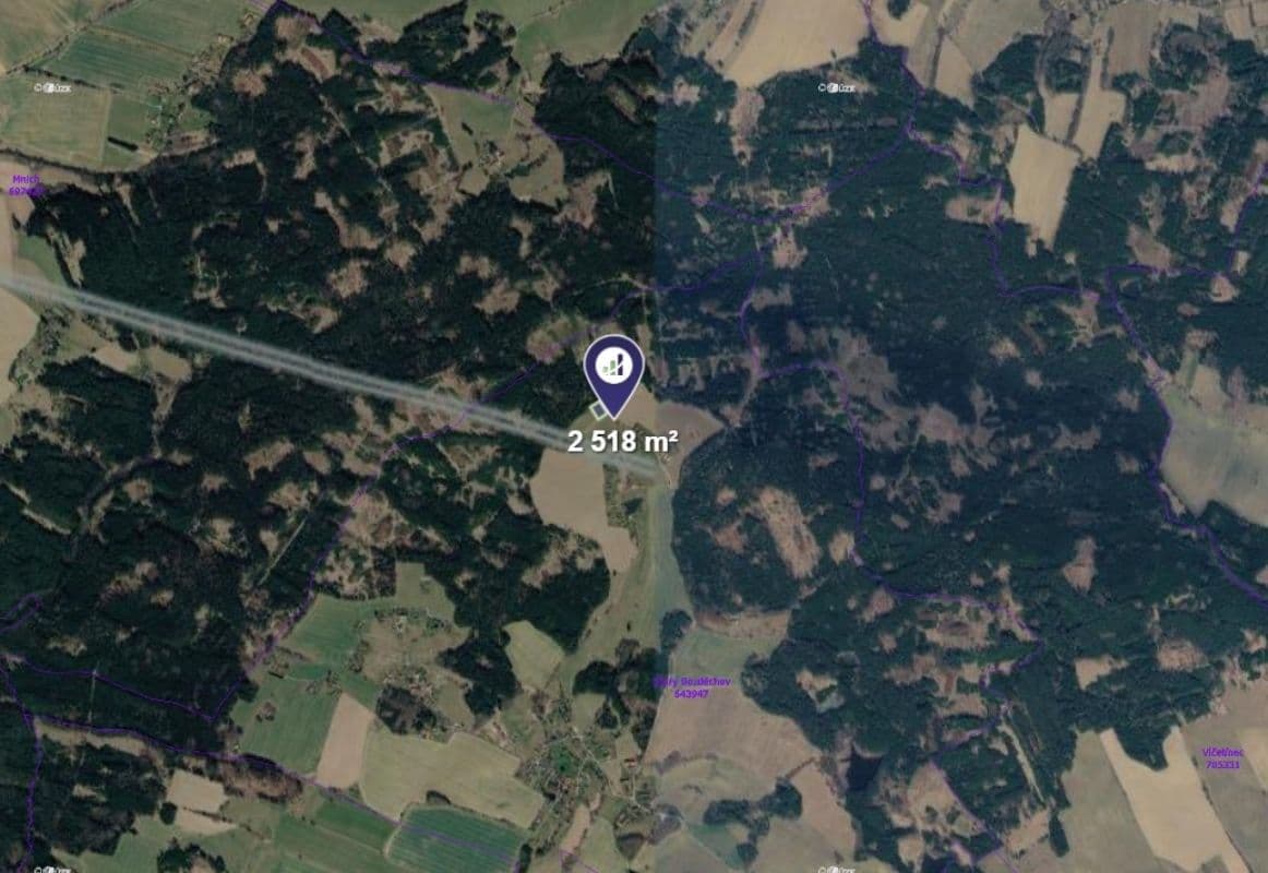 Predaj pozemku 2.518 m², Horní Radouň, Jihočeský kraj Predaj pozemku 2.518 m², Horní Radouň, Jihočeský kraj