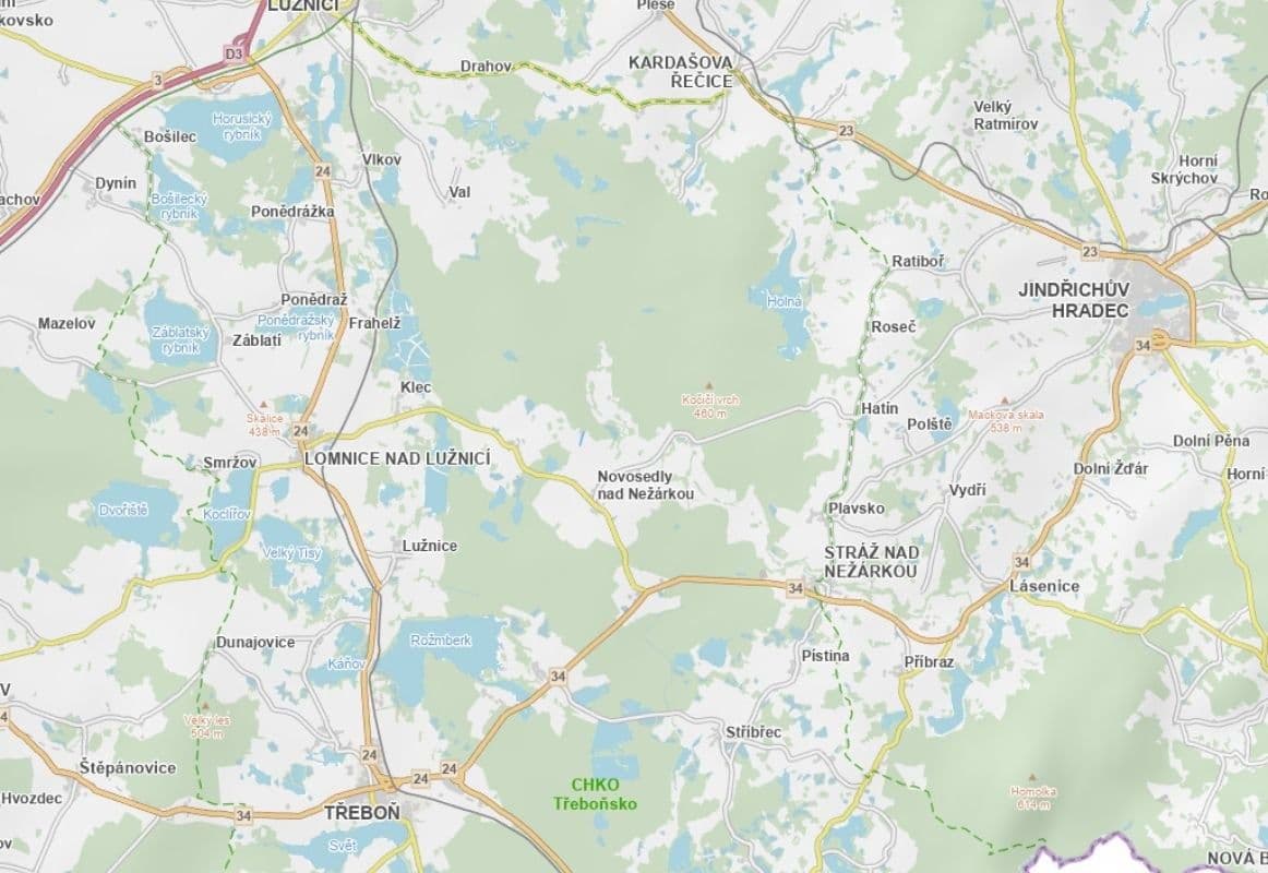 Predaj pozemku 11.648 m², Novosedly nad Nežárkou, Jihočeský kraj Predaj pozemku 11.648 m², Novosedly nad Nežárkou, Jihočeský kraj
