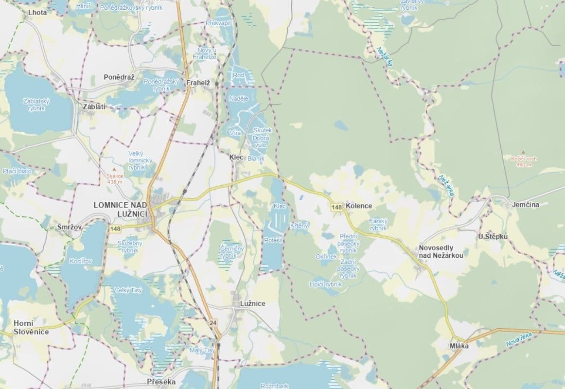 Predaj pozemku 5.692 m², Novosedly nad Nežárkou, Jihočeský kraj Predaj pozemku 5.692 m², Novosedly nad Nežárkou, Jihočeský kraj
