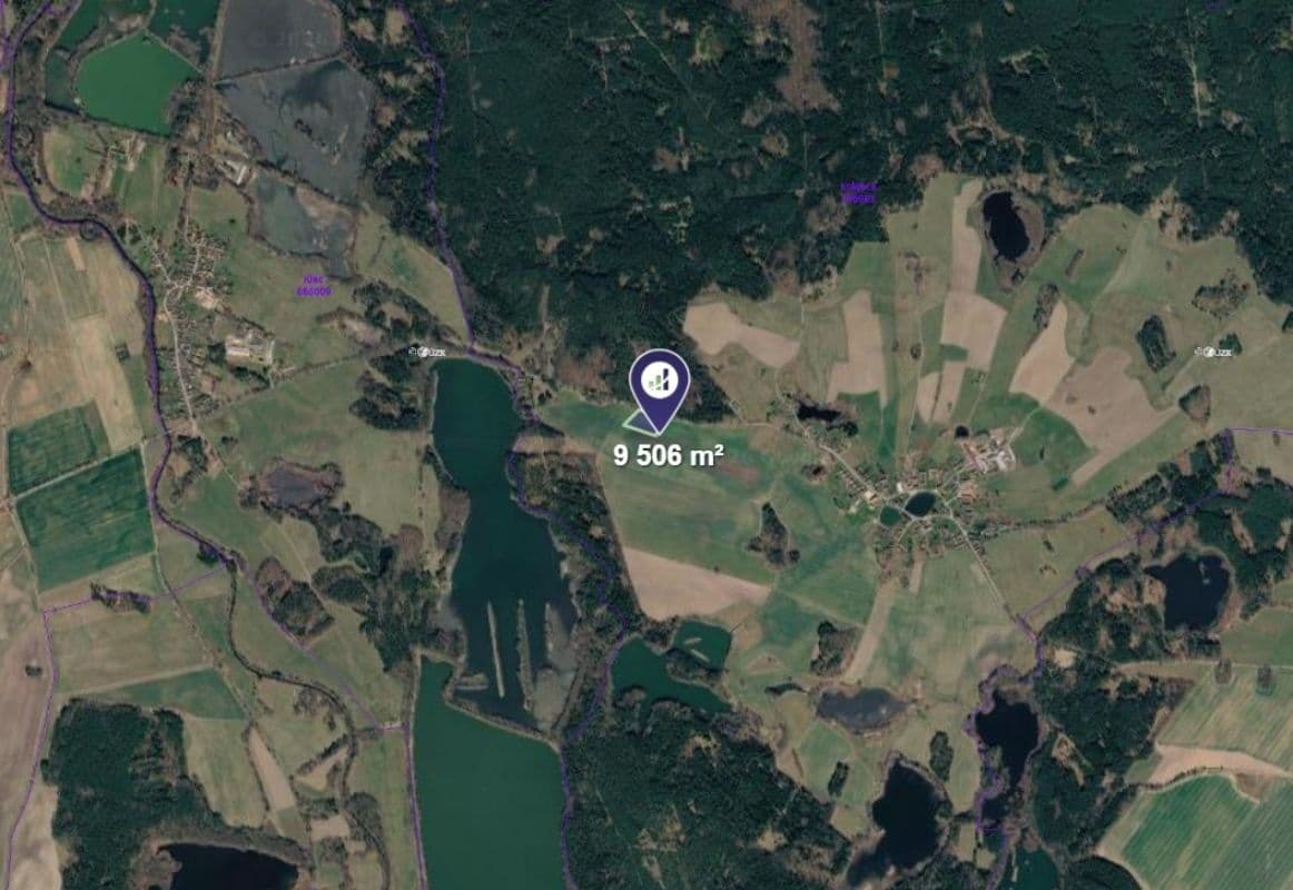 Predaj pozemku 9.506 m², Novosedly nad Nežárkou, Jihočeský kraj Predaj pozemku 9.506 m², Novosedly nad Nežárkou, Jihočeský kraj