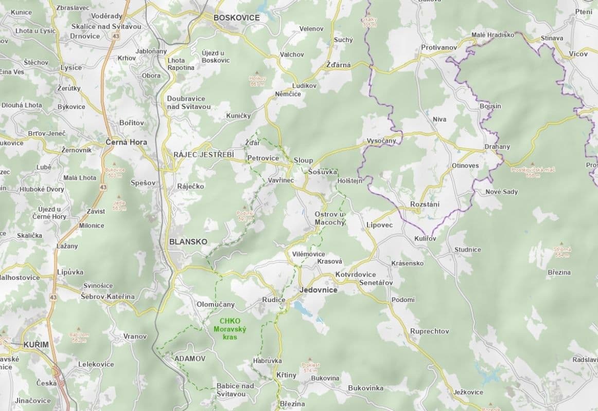 Predaj pozemku 3.708 m², Ostrov u Macochy, Jihomoravský kraj Predaj pozemku 3.708 m², Ostrov u Macochy, Jihomoravský kraj