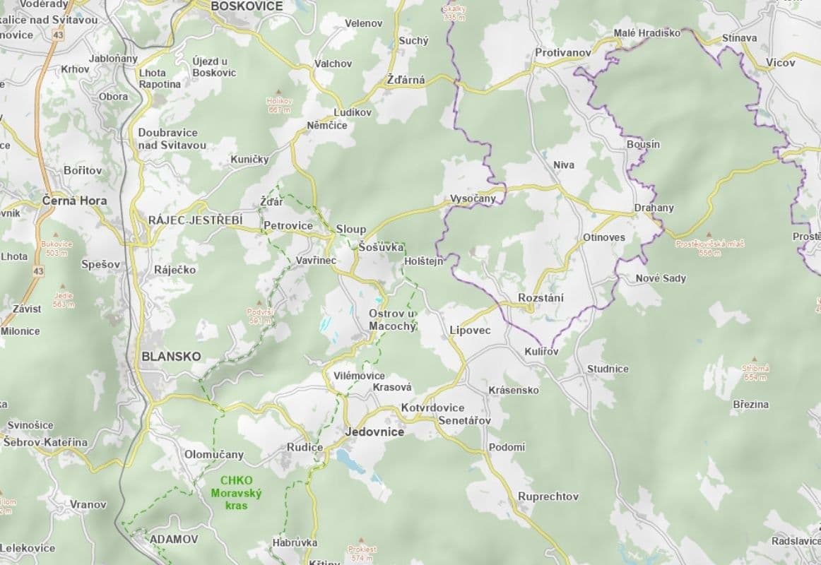 Predaj pozemku 5.599 m², Ostrov u Macochy, Jihomoravský kraj Predaj pozemku 5.599 m², Ostrov u Macochy, Jihomoravský kraj