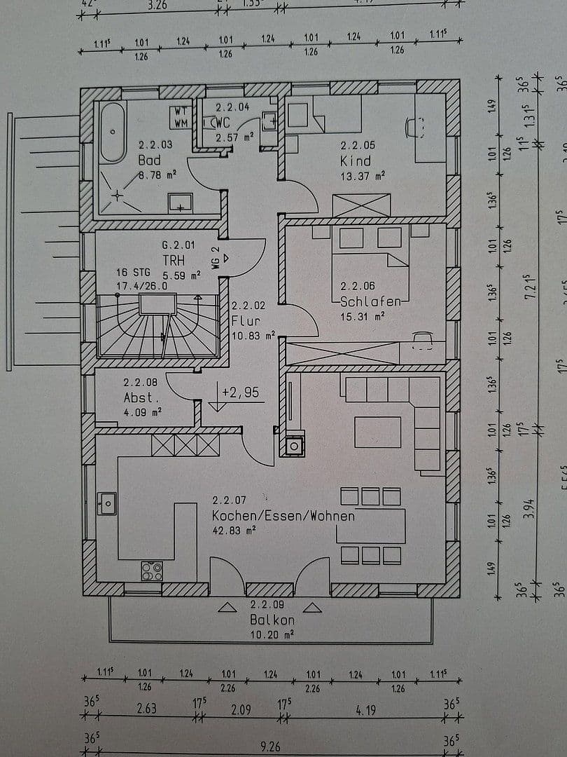 Prenájom bytu 3-izbový 101 m², Bergen, Bavorsko Prenájom bytu 3-izbový 101 m², Bergen, Bavorsko
