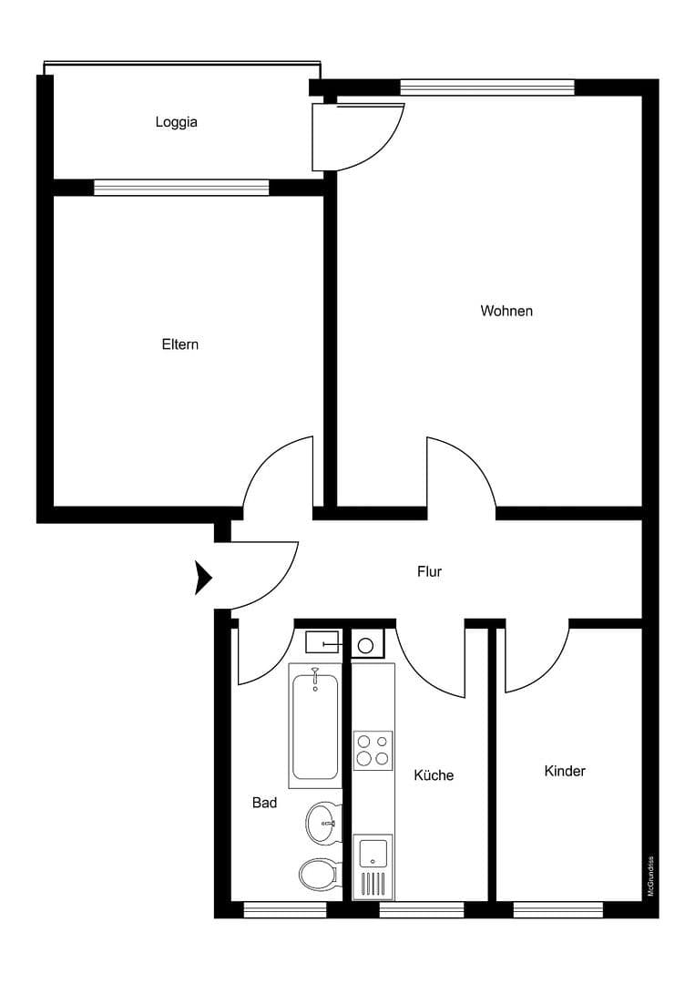 Predaj bytu 3-izbový 60 m², Kaufbeuren, Bavorsko Predaj bytu 3-izbový 60 m², Kaufbeuren, Bavorsko