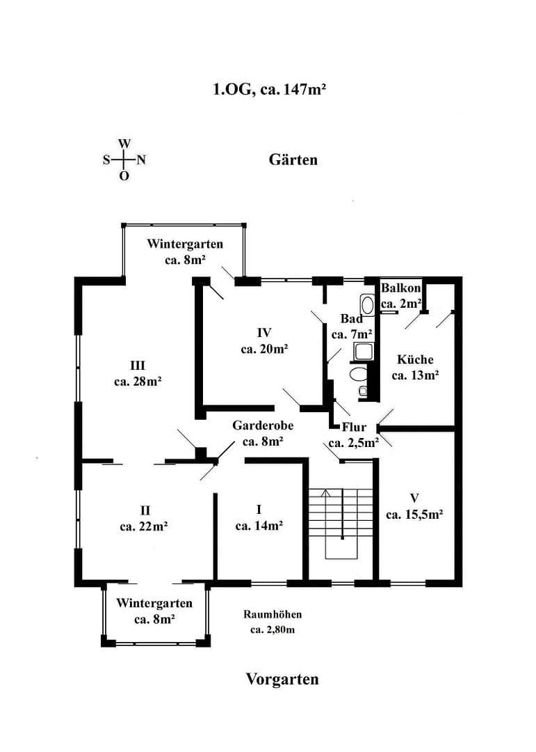 Prenájom bytu 5-izbový 147 m², Hildesheim, Dolné Sasko Prenájom bytu 5-izbový 147 m², Hildesheim, Dolné Sasko