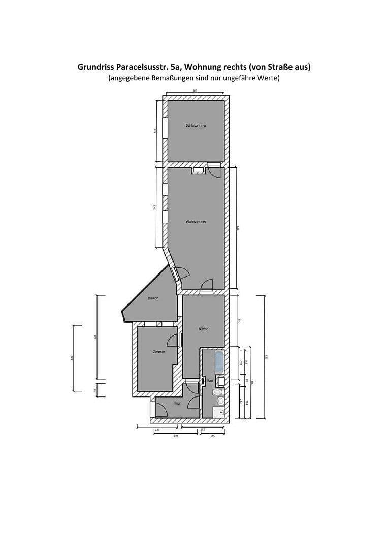 Prenájom bytu 3-izbový 88 m², Paracelsusstr. 5a, Halle, Sasko-Anhaltsko Prenájom bytu 3-izbový 88 m², Paracelsusstr. 5a, Halle, Sasko-Anhaltsko