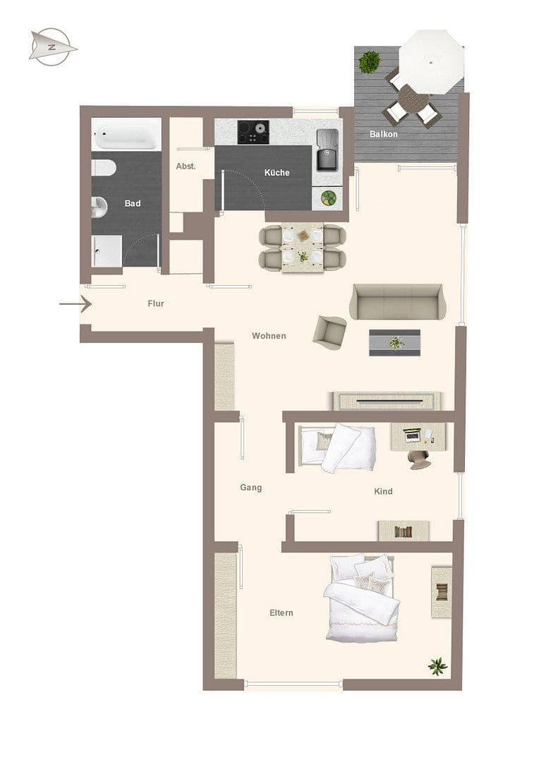Predaj bytu 3-izbový 70 m², Schwiftinger Str. 1b, Landsberg am Lech, Bavorsko Predaj bytu 3-izbový 70 m², Schwiftinger Str. 1b, Landsberg am Lech, Bavorsko