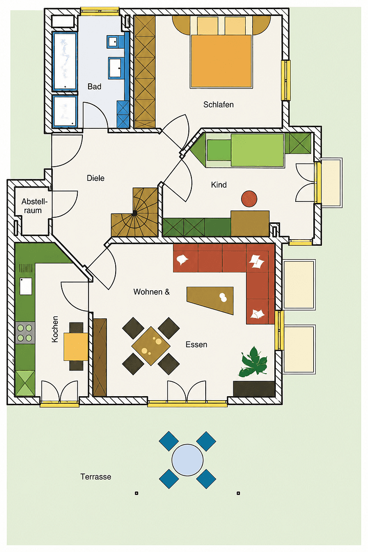 Predaj bytu 3-izbový 72 m², Schwabhausen, Bavorsko Predaj bytu 3-izbový 72 m², Schwabhausen, Bavorsko