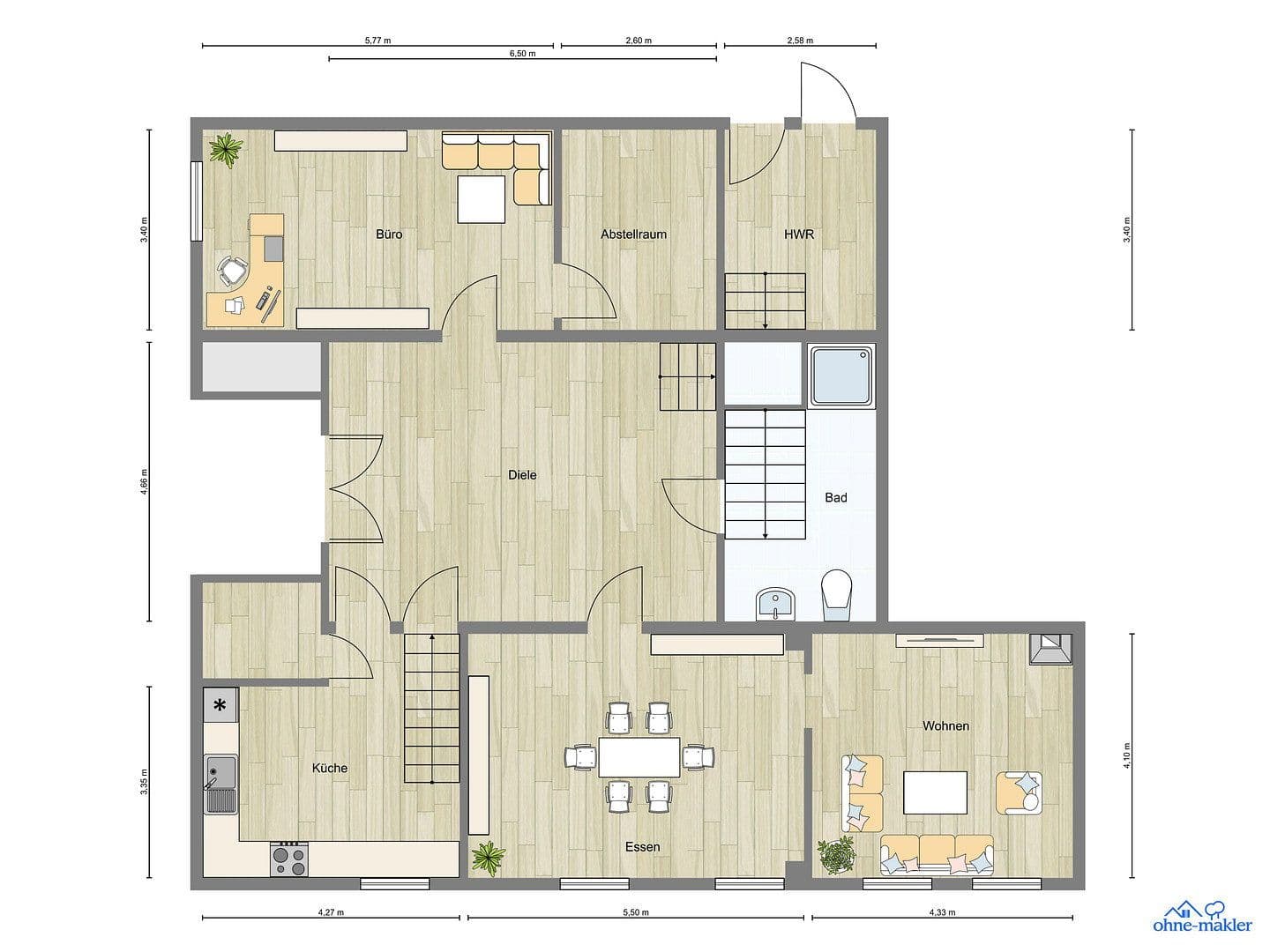 Prenájom domu 210 m², pozemek 500 m², Höfestraße 24, Isernhagen, Dolné Sasko Prenájom domu 210 m², pozemek 500 m², Höfestraße 24, Isernhagen, Dolné Sasko