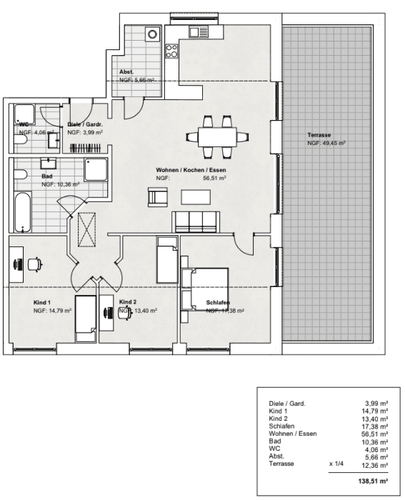 Predaj bytu 4-izbový 144 m², Am Brüggeberge 14, Wolfenbüttel, Dolné Sasko Predaj bytu 4-izbový 144 m², Am Brüggeberge 14, Wolfenbüttel, Dolné Sasko