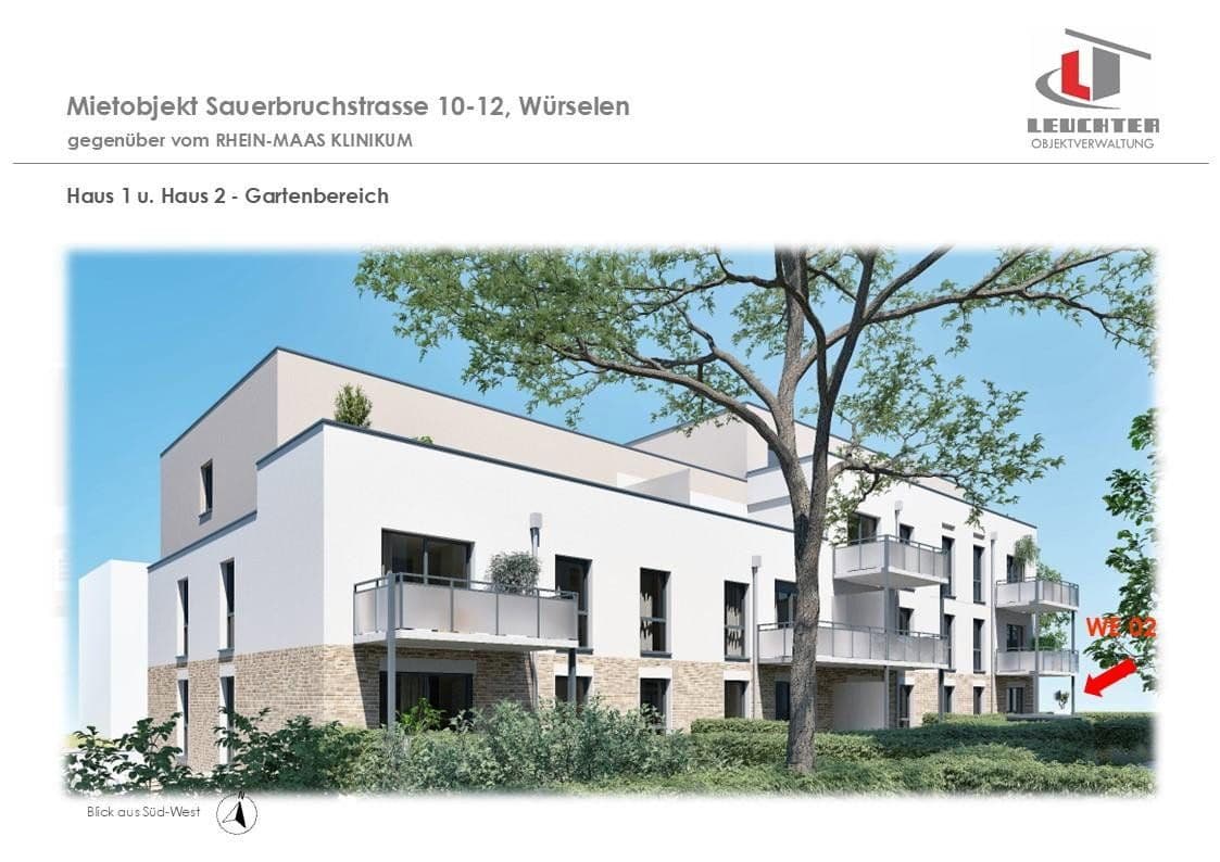 Prenájom bytu 3-izbový 71 m², Sauerbruchstraße 10-12, Würselen, Severné Porýnie - Westfálsko Prenájom bytu 3-izbový 71 m², Sauerbruchstraße 10-12, Würselen, Severné Porýnie - Westfálsko