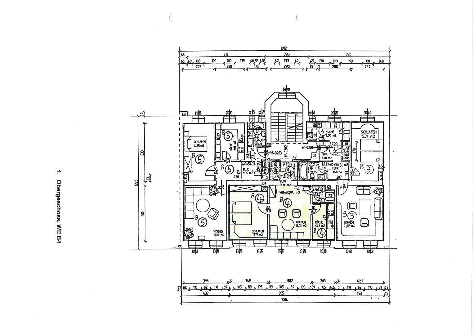 Prenájom bytu 2-izbový 51 m², Further Straße 8, Chemnitz, Sasko Prenájom bytu 2-izbový 51 m², Further Straße 8, Chemnitz, Sasko