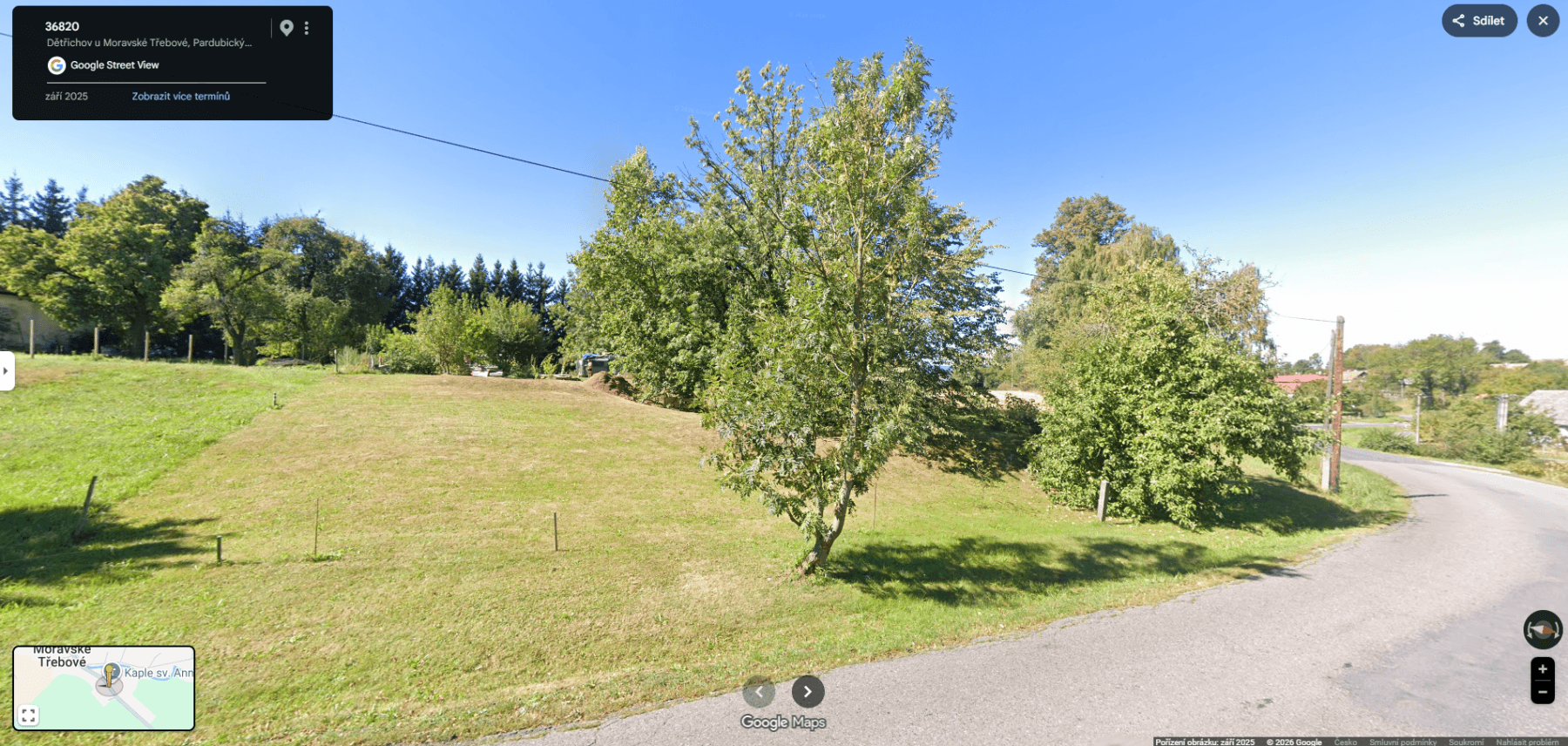 Predaj pozemku 1.957 m², Dětřichov u Moravské Třebové, Pardubický kraj Predaj pozemku 1.957 m², Dětřichov u Moravské Třebové, Pardubický kraj
