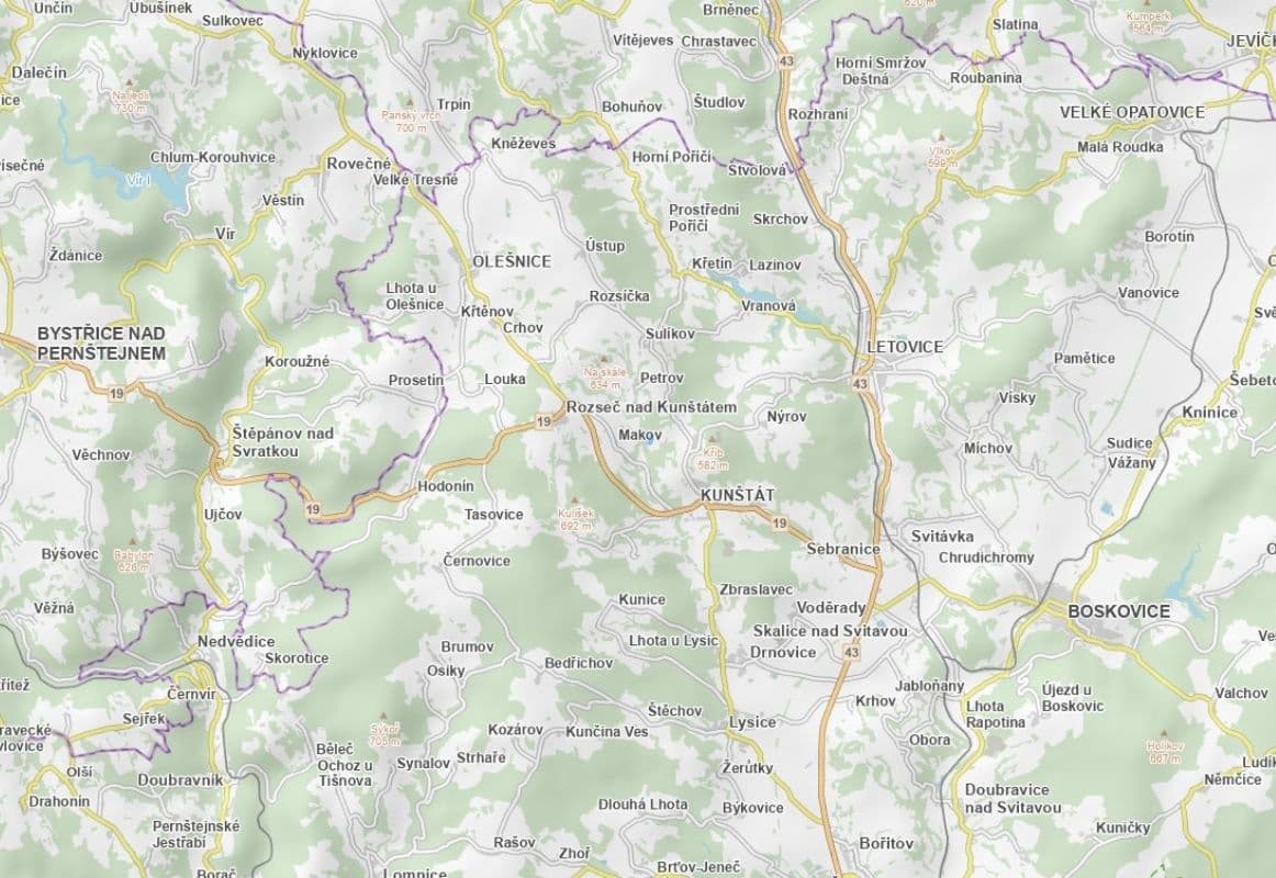 Predaj pozemku 22.834 m², Kunštát, Jihomoravský kraj Predaj pozemku 22.834 m², Kunštát, Jihomoravský kraj