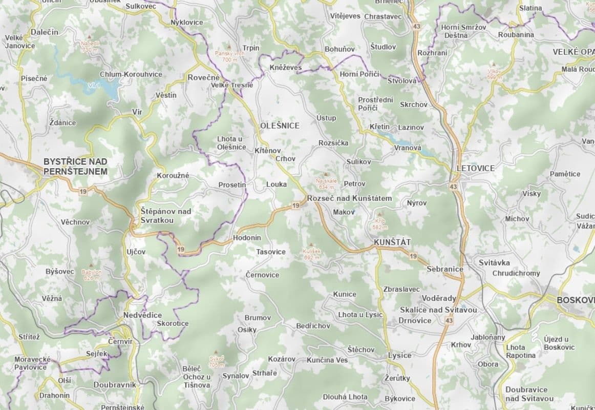 Predaj pozemku 11.758 m², Kunštát, Jihomoravský kraj Predaj pozemku 11.758 m², Kunštát, Jihomoravský kraj