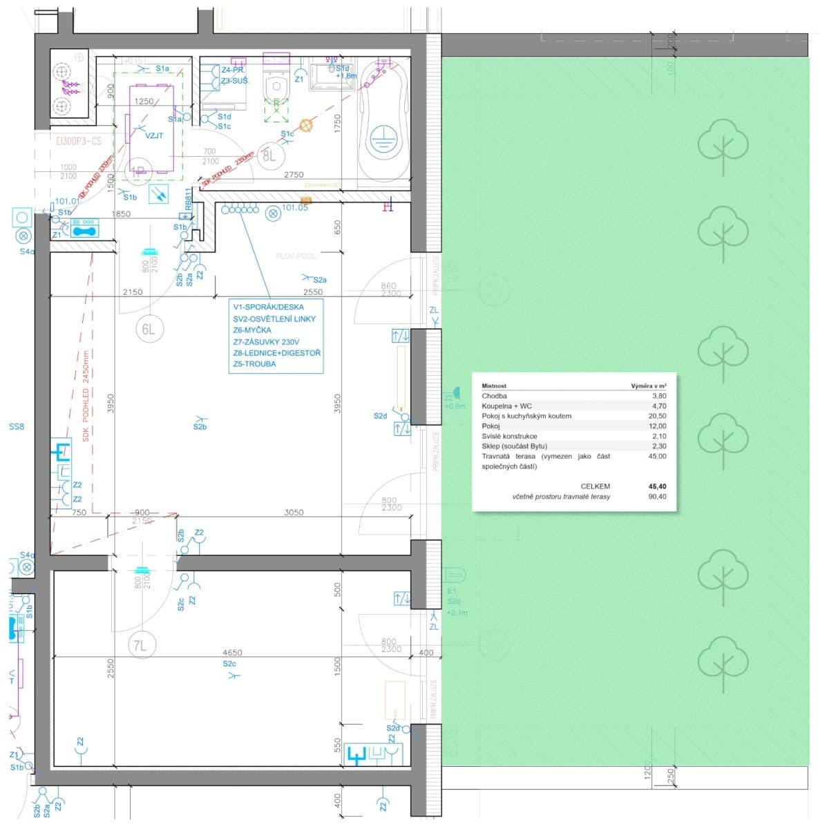 Predaj bytu 2-izbový 90 m², Petržílkova, Praha, Praha Predaj bytu 2-izbový 90 m², Petržílkova, Praha, Praha