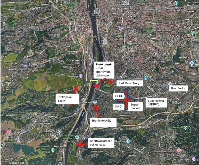 Prenájom bytu 2-izbový 54 m², Hudečkova, Praha, Praha Prenájom bytu 2-izbový 54 m², Hudečkova, Praha, Praha
