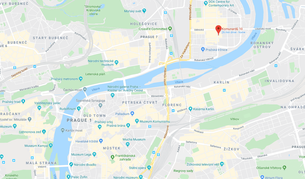 Prenájom bytu 1-izbový 28 m², Komunardů, Praha, Praha Prenájom bytu 1-izbový 28 m², Komunardů, Praha, Praha
