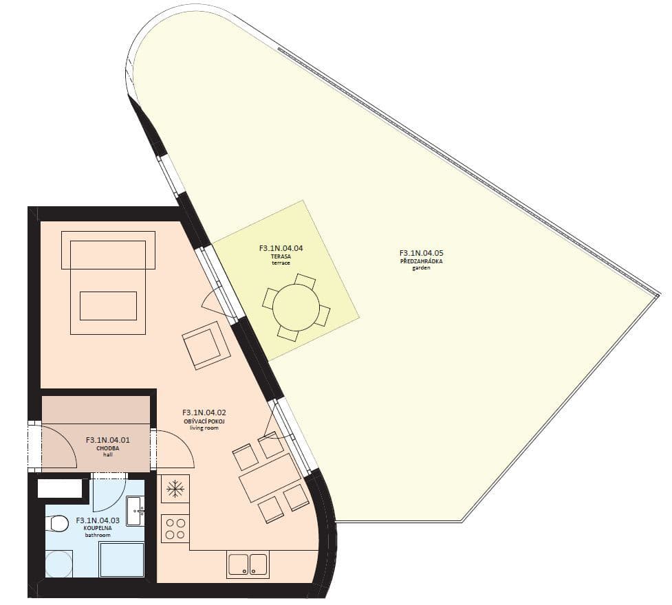 Prenájom bytu 1-izbový 36 m², Olgy Havlové, Praha, Praha Prenájom bytu 1-izbový 36 m², Olgy Havlové, Praha, Praha