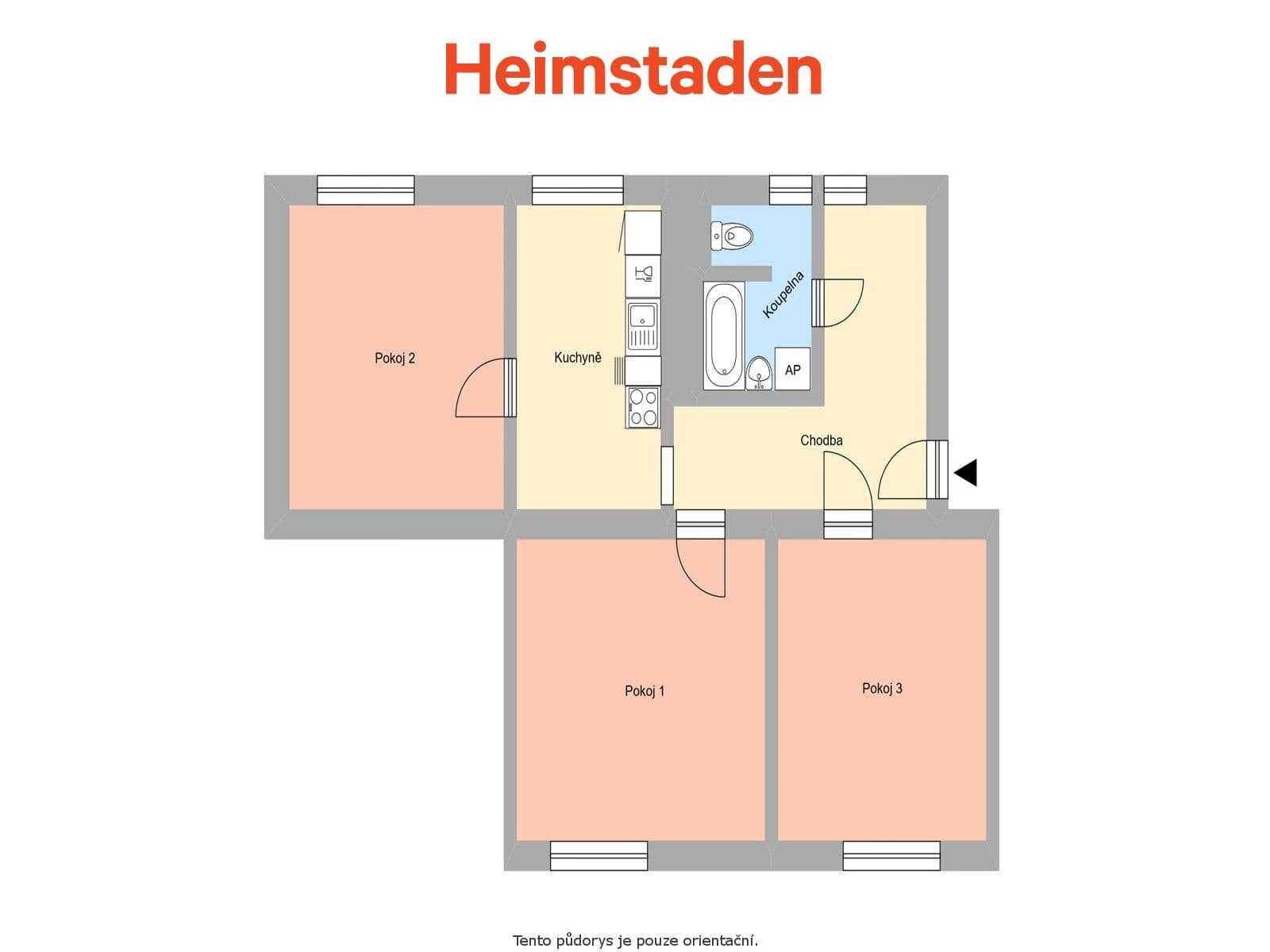 Prenájom bytu 3-izbový 67 m², Hybešova, Havířov, Moravskoslezský kraj Prenájom bytu 3-izbový 67 m², Hybešova, Havířov, Moravskoslezský kraj